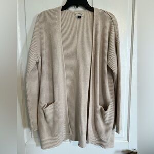 Universal thread cream 100% cotton cardigan